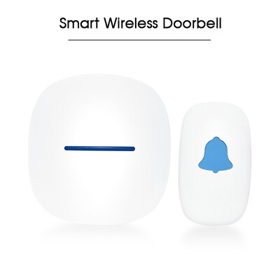 

Wireless Doorbell with 1 Push Button 1 Receiver Home Smart Doorbell Support Long Range Transmission Strong Penetration 52 Melody