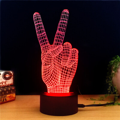 

MSparkling TD041 Creative Gestures 3D LED Lamp