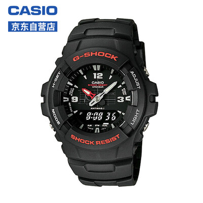 

CASIO watch G-SHOCK series anti-magnetic shock double show sports mens watch G-100-1B