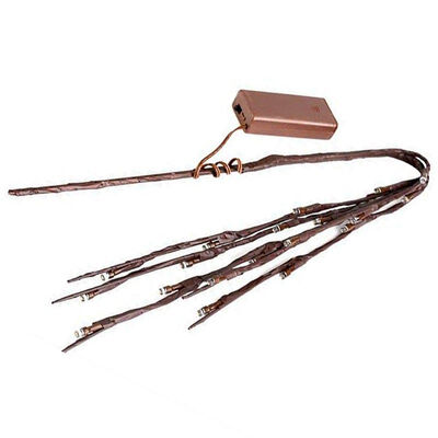 

UpperX 2 Pack Led Lighted Twig Branches Battery Powered 30 Inches 20 LED Lights Branch Lights for Xmas Home Decor Warm white