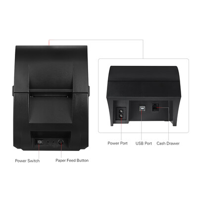

Bluetooth Thermal Printer 58mm Restaurant Retail Receipt Ticket POS Printing for IOS Android Windows