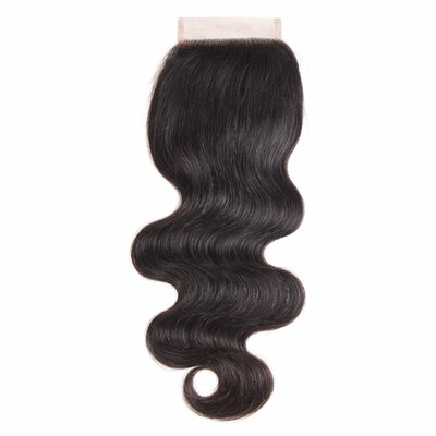 

Nami Hair 4x4 Lace Closure Brazilian Remy Hair Body Wave Free Middle Three Part 100 Human Hair Closure With Baby Hair