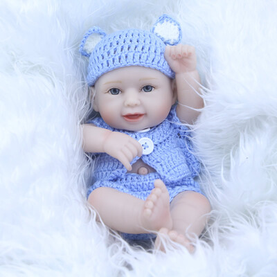 

KEUIMI 19 Inch Collectible Reborn Baby Doll Full Body Silicone 45 cm Realistic Black Skin Baby Doll For Girl Kid Christmas Gifts