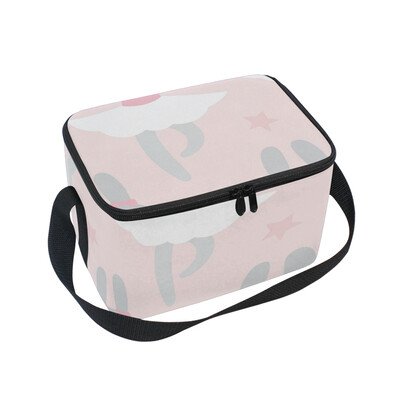 

ALAZA Lunch Box Insulated Lunch Bag Large Cooler Ballerina Rabbit Tote Bag