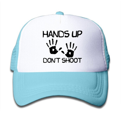 Hands Up Dont Shoot Snapback Hat Adjustable Back Mesh Cap For Boy & Girl