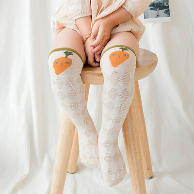 

Xinyi baby socks childrens socks diamond shape in the tube socks baby socks three pairs of suits cute fun fruits&vegetables 14-16  3-5 years old