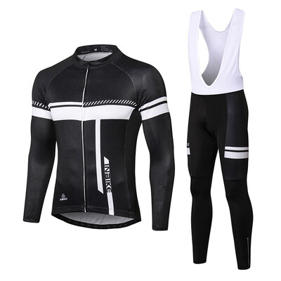 

INBIKE 2019 Winter Long Sleeve Cycling Jersey Set Men Bike Clothes Sweat-wicking MTB Bicycle Clothing Ropa Maillot Ciclismo