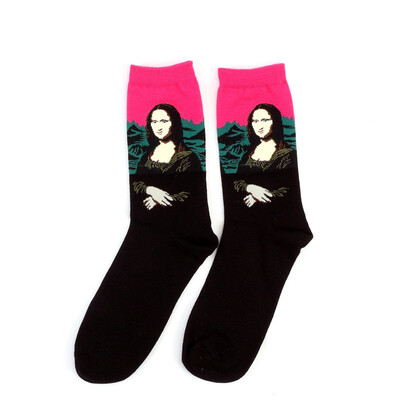 

Hot Starry Night Autumn Winter Retro Women Personality Art Van Gogh Mural World Famous Painting Male Socks Oil Funny Happy Socks