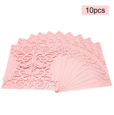 

20Pcs Romantic Wedding Party Invitation Card Delicate Carved Pattern