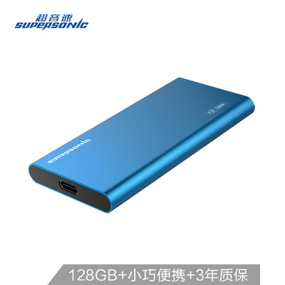 

Supersonic 128GB type-c 31 mobile solid state drive pssd P20 sapphire blue speed&light shock resistance