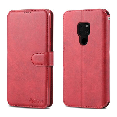 

MOONCASE Huawei Mate 20 calf series leather case - red