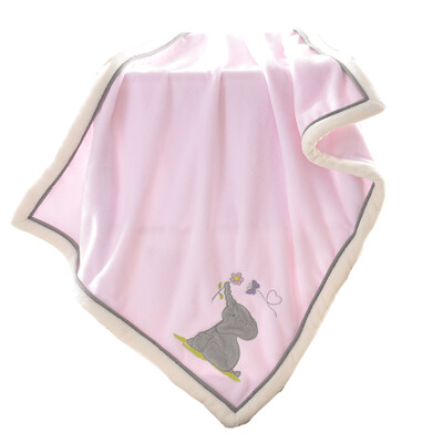 

Baby Blanket Flannel Swaddle Super-Soft Plush Cartoon Bedding For Stroller Crib Cuddle 3040 inch Khaki Fox