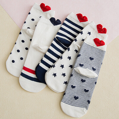 

Ladies cartoon socks cotton Japanese cute animal pattern in stockings 5 pairs