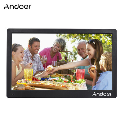 

Andoer 17inch Digital Photo Frame Full View IPS Screen 1920 1080 HD Advertising Machine Support Random Play with Remote Control
