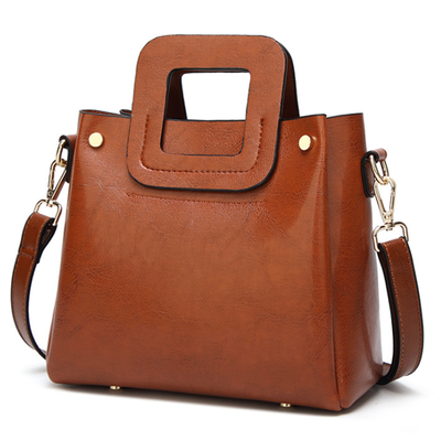 

Retro Crossbody Bag for Women PU Leather Shoulder Bag Casual Ladies Handbag
