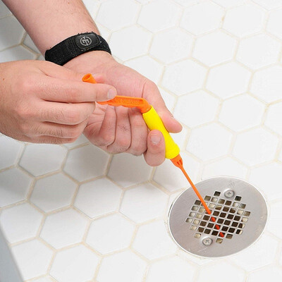 

Drain Weasel Sink Snake Drain Clog Remover Sink Bathroom Dredge Cleaning Tool