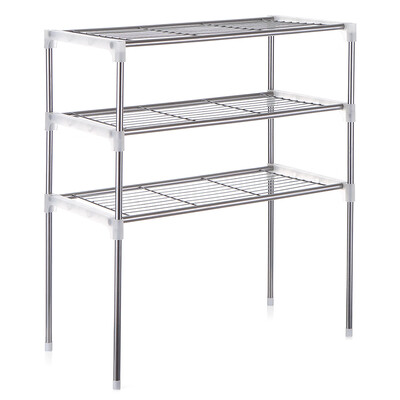 

3-Tier Multi-functional Kitchen Storage Shelf Rack Microwave Oven Shelving Unit