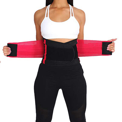 

SLIMBELLE Womens Abdominal Belt High Compression Zipper Neoprene Waist Trainer Cincher Corset Body Fajas Sweat