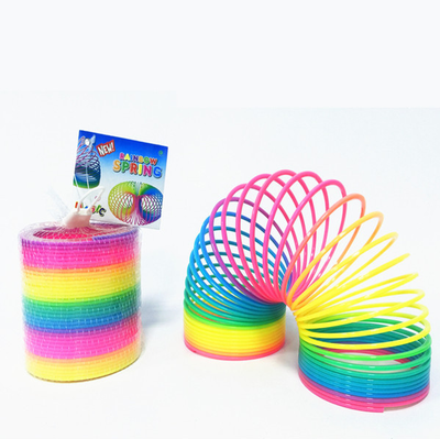 

Toy rainbow circle elastic circle wholesale childrens kindergarten folded happy decompression nostalgic toys
