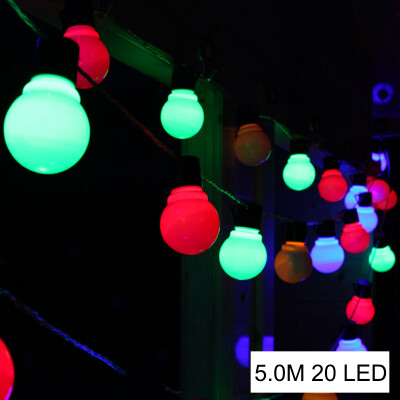 

UpperX 1pcs Solar energy Decor String Lights5M 20 LED LightsFairy Light for OutdoorHomePatioGardenThanksgiving Milky bulb