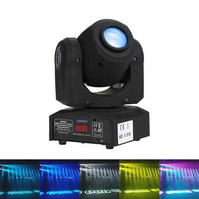 

Lixada 30W DMX512 Sound Control Auto Rotating 9 11 Channels Rainbow 7 Colors Changing Head Moving Light LED Stage Pattern Lamp f