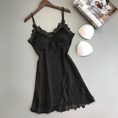 

Sexy Ladies Lingerie Sleepwear Women Babydoll Silk Stain Underwear Nightdress