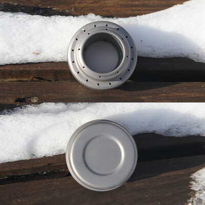 

Lixada Titanium Alcohol Stove 70ml Outdoor Camping Hiking Mini Liquid Alcohol Stove Ultralight Portable Titanium Stove with Storag