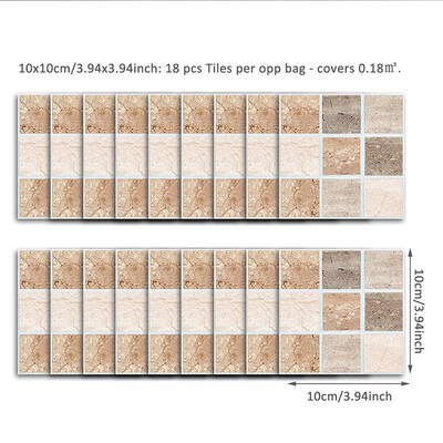 

NeillieN Wall paste 3D marble mosaic wall paste kitchen bathroom waterproof tile pasteWaterproof wall paste flat wall paste