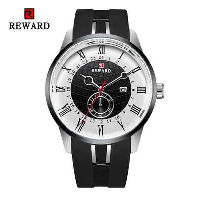 

REWARD 63094 Male Quartz Movement Watch Silicone Strap Fashion Wristwatch