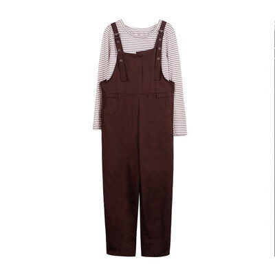 

Autumn new overalls two-piece loose cute casual pants