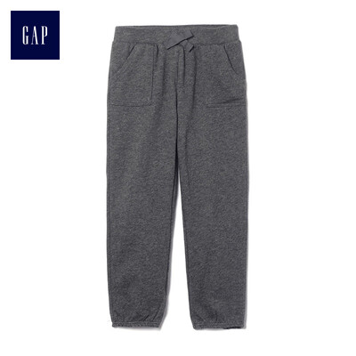 

GAP flagship store female young terry cloth elastic waist beam mouth sweatpants 398446 deep stone ash 2YRS