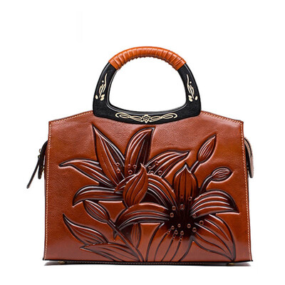 

SUWERER 2019 New Genuine Leather women bags Embossing large capacity tote bag luxury handbags women bags designer women famous br