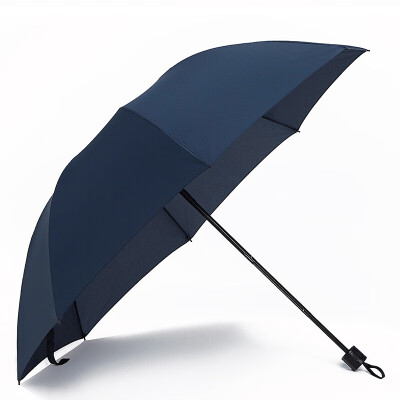 

Chic outdoor tri-fold umbrella business folding umbrella large men&women sun protection wind&rain sun umbrella Navy