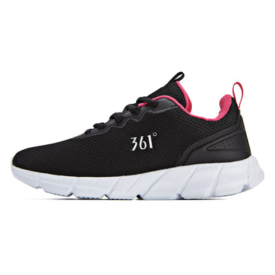

361 degrees womens shoes sports shoes 2018 new breathable shock absorption cherry blossom pink casual running shoes 681832280-3 black black brilliant pink 36