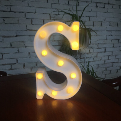 

NeillieN Twenty-six LED alphabetic lights decorative modelling lights plastic alphabetic digital night lightsDecorative lamp