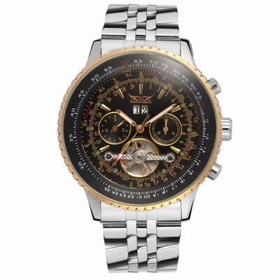 

JARAGAR Fashion Automatic Mechanical Watch Stainless Steel Strap Men Wrist Watch