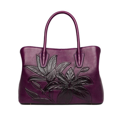 

SUWERER 2019 New Top cowhide fashion women Genuine Leather bag luxury handbags designer embossed bag women leather shoulder bag