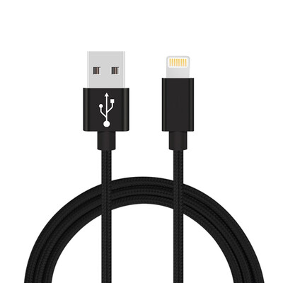 

USB Charging Cable power Data Cable Connector Nylon Braided Aluminum alloy Sync Charge for iPhone&Android Devices Adapter
