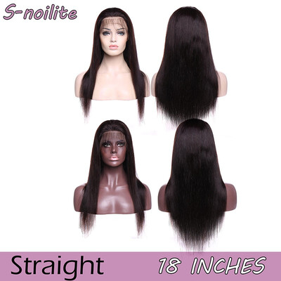 

114-18 Lace Front Human hair wigs Water Wave Straight Virgin Human Hair Wigs with Hair Wigs for women