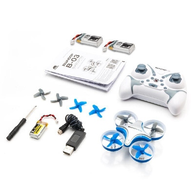 

BoldClash BWHOOP B03 Altitude Hold 716 53500rpm37 V Motor EDF RC Quadcopter 3x Battery