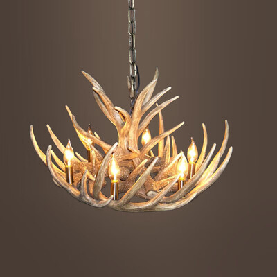 

Pendant Light Fixtures Vintage Chandelier Nordic Novelty Resin Antler