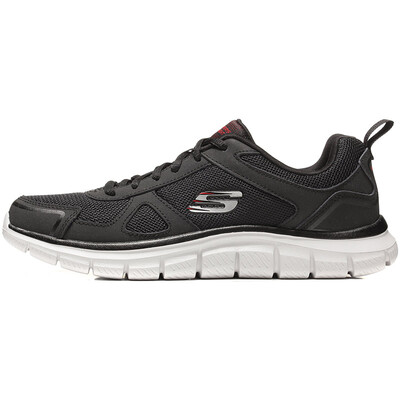 

Skechers 52631BKRD casual shoes mens low shoes black gray 43