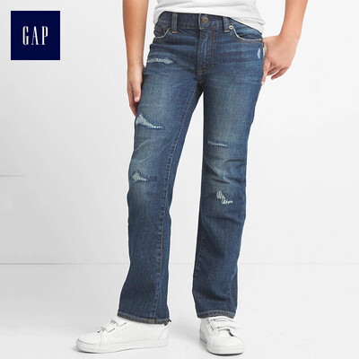 

GAP flagship store childrens clothing boy stretch old straight jeans 848887 moderate wash 120cm 6