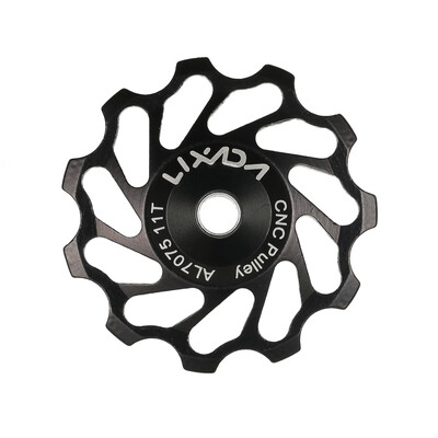 

Lixada MTB Road Bike Ceramic Pulley 7075 Aluminum Alloy Rear Derailleur 11T Guide Cycling Ceramics Bearing Jockey Wheel