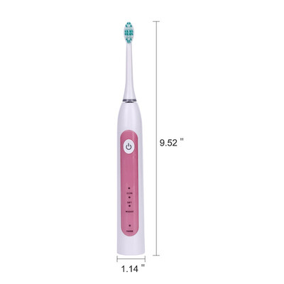 

AZDENT SC320 6Pcs Head Ultrasonic Electric Toothbrush 3 Functions 2 Minutes Timer Rechargeable Charging Sonic Tooth Teeth Brush