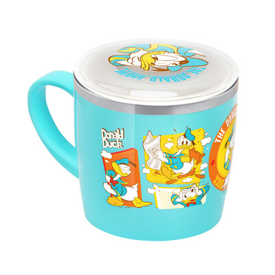 

Baby-friendly shop childrens cups drinking cups childrens stainless steel water cups insulated drinking water milk childrens drinking cups with cover Disney Donald Duck 250ml South Korea imports