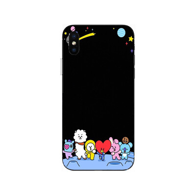 

BTS Bangtan Boys cartoon BT21 Soft Silicone Painting Case For Apple iPhone 6 6s 7 8 Plus X XR XS Max Soft TPU Printed Cover