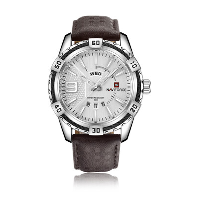 

NAVIFORCE Fashion Causal Men Watches Quartz Male Watch 3ATM Water-resistant Luminous Wristwatch Calendar Time Display