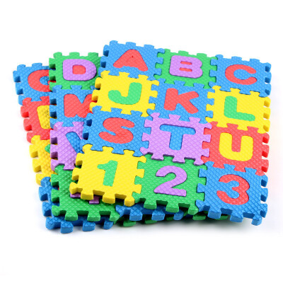 

Baby Colorful EVA Foam Alphabet Letters Numbers Mat Jigsaw Puzzle 36PCS