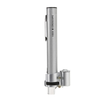 

Portable Pen Shaped 100 Times Microscope with LED Light